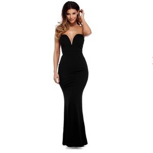 NWT Black formal sweetheart dress SMALL